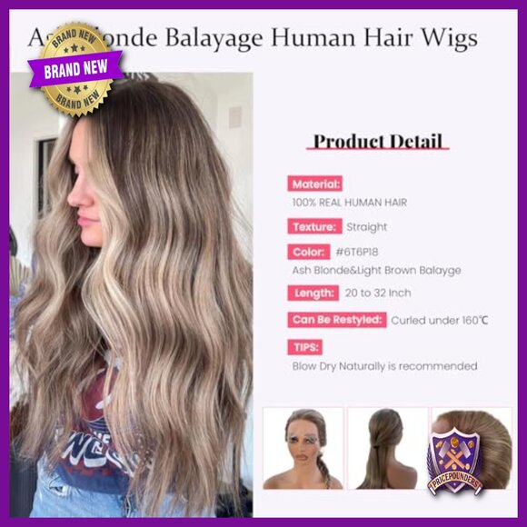 18 Inch Human Hair Lace Front Wig 150% Density Glueless Pre Plucked main image 4
